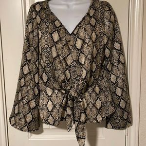 Sale! ☄️New! Animal 🐍 Print Blouse 👚 by Peach Love!